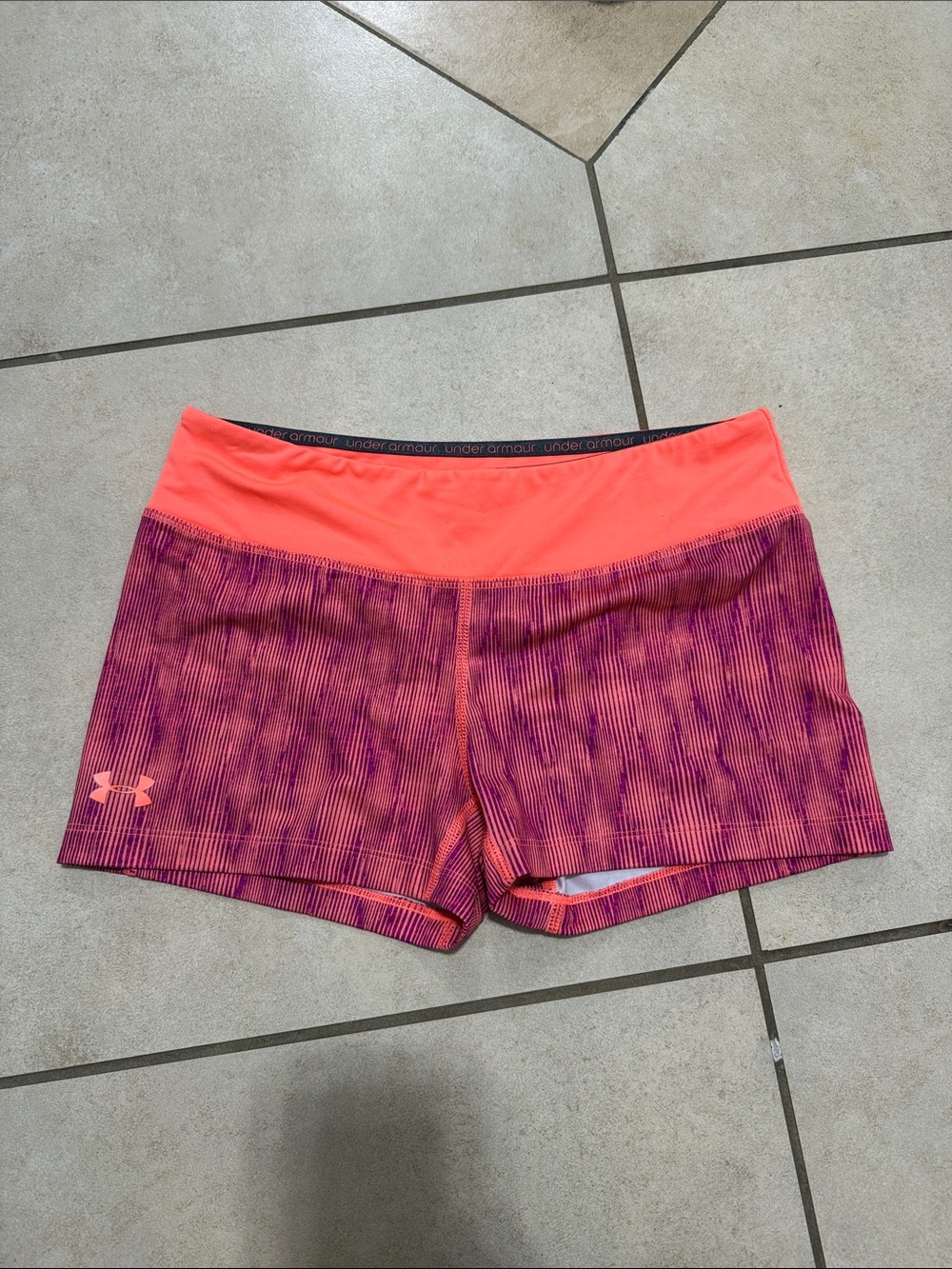 Under Armour Pink & Coral Women's Athletic Running Shorts